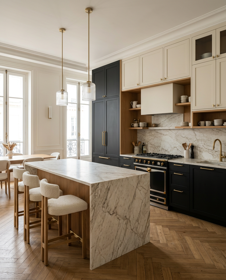 Cuisine contemporaine rénovée par AJD Rénovation